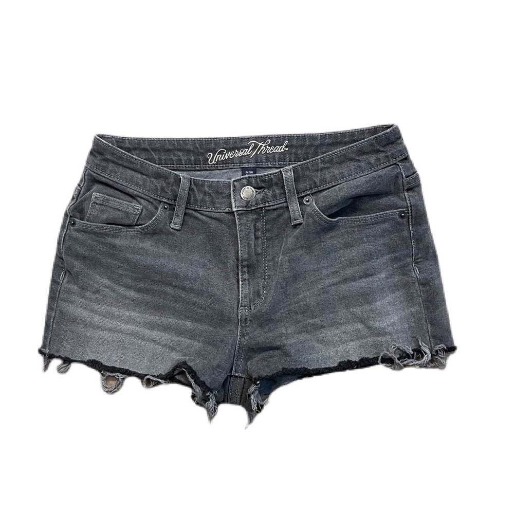 Black Jean shorts